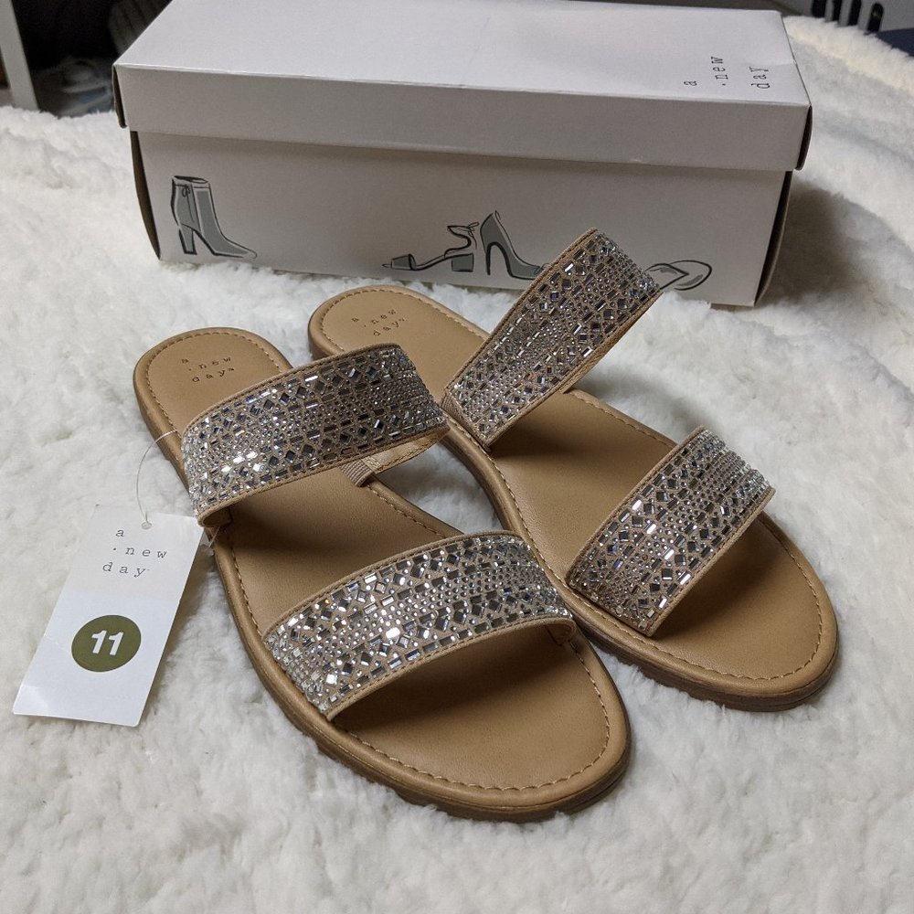 NIB Sz. 11 Sparkly Sandals - A New Day